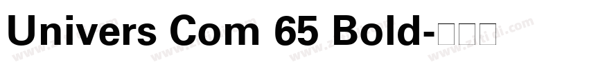 Univers Com 65 Bold字体转换